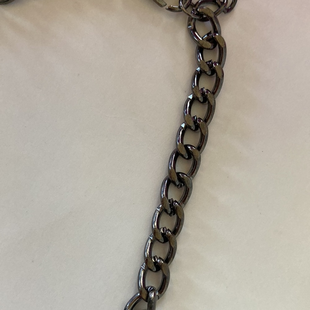 Purple Beaded Statement Necklace - Picture 6 of 10